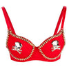 Pirate Gold Skull Stud Brassiere Push Up Bra - designfullprint