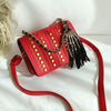 Skeleton Rivet Women's Handbags Tassel - designfullprint