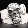 Big skull metal buckle skull Belt - designfullprint