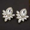 Sweet Metal with Gems Ear Stud Earrings - designfullprint