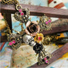 Vintage Skull Flower Cross Pedant Necklace - designfullprint