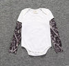 Infant Long Sleeve Cotton Tattoo Jumpsuit - designfullprint