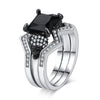 Crystal Cubic Zircon Punk Skull Rings