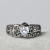 Skull Heart Love Forever CZ Rings