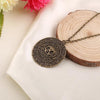 Vintage Caribbean Aztec Skull Pendant Necklace