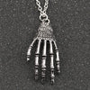 Skull Hand Necklace - designfullprint