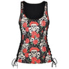 O-Neck Sexy Skull Tank Tops - designfullprint