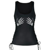 O-Neck Sexy Skull Tank Tops - designfullprint