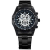 Men Skull Stainless Steel Auto Mechanical Wrist Watch