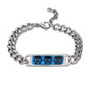 Stainless Steel Chain Skull Bracelet