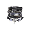 Vintage Multi-Layer Leather Skull Bracelets