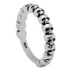 Vintage CZ Evil Skull Silver Rings