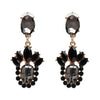 Crystal Fashion Statement skull Long Earrings