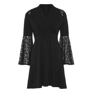 Gothic A-Line Black Dress