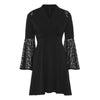 Gothic A-Line Black Dress