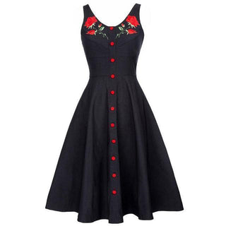 Women's Floral Gothic Dress