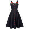 Women's Floral Gothic Dress