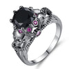 Skull CZ Silver Punk Valentine's Promise Ring