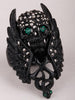 Gothic Crystal Skull Wings Cross Snake Stretch Ring