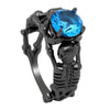 Multi-Color Stone CZ Skull Wedding Rings