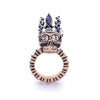 Masked Ball Gold and Silver Color Skull Head Rings
