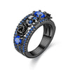Punk Skull Round Cubic Zirconia Ring