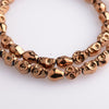 Top Quality 20pcs/lot Skull Crystal Glass  Bracelet Necklace Jewelry DIY Beads - designfullprint