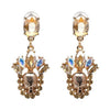 Crystal Fashion Statement skull Long Earrings