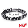 New Stainless Steel Skull Charm Link Chain Bracelets (4 colors)