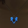 Antique Bronze Devil Luminous Skull Necklaces
