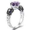 Trendy Purple CZ Crystal Ring