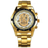 Men Skull Stainless Steel Auto Mechanical Wrist Watch