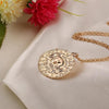Vintage Caribbean Aztec Skull Pendant Necklace