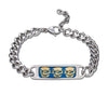 Stainless Steel Chain Skull Bracelet