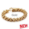 New Stainless Steel Skull Charm Link Chain Bracelets (4 colors)