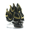 Punk Rock Hot Flame Skull Ring