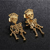 Stainless Steel Punk Cool Skeleton Earrings