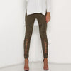 Lace Up Leather Pants