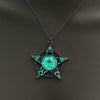 Vintage Star Skull Luminous Charm Necklaces