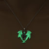 Antique Bronze Devil Luminous Skull Necklaces
