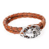Double Layer Genuine Leather Skull Bracelets