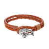 Double Layer Genuine Leather Skull Bracelets