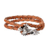 Double Layer Genuine Leather Skull Bracelets