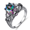Skull CZ Silver Punk Valentine's Promise Ring
