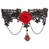 Crystal Gothic Black Lace Choker Necklaces