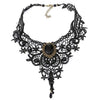 Crystal Gothic Black Lace Choker Necklaces