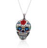 Colorful Skull Pendant Necklace