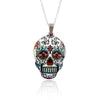 Colorful Skull Pendant Necklace - designfullprint