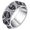 CZ Gothic Skeleton Skull Ring