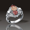 Gothic Skull Flower Rose Rings